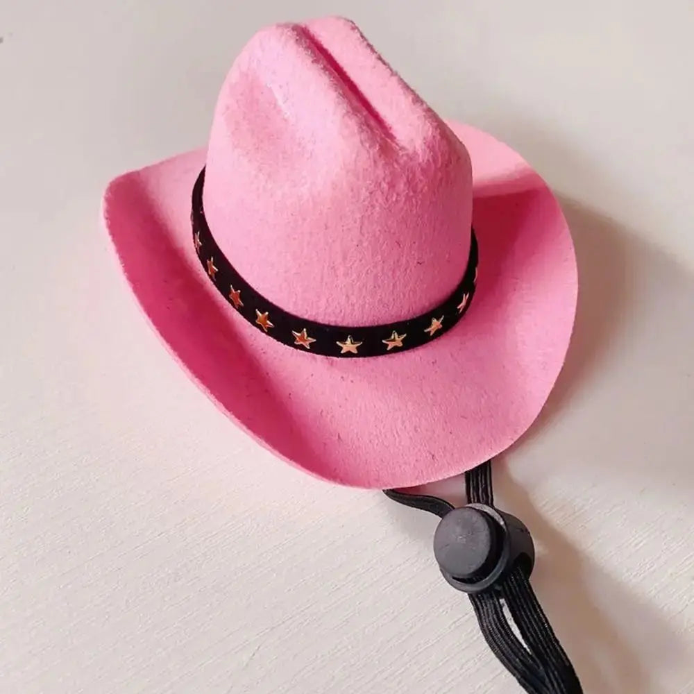 ๐ค ๐พ Adjustable Funny Cowboy Hat โ Cool Summer Pet Accessory!