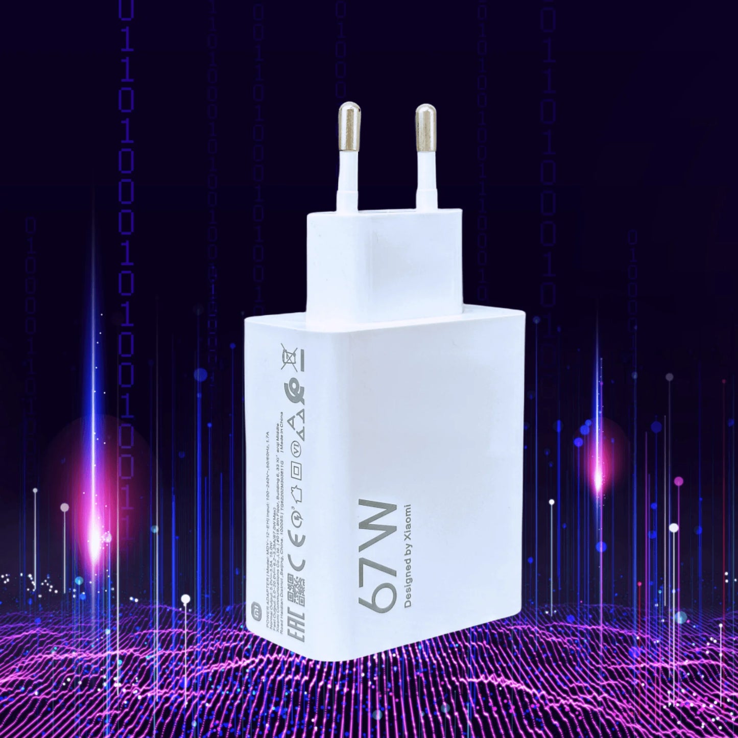 π Xiaomi 67W Turbo Charger Original β Fast EU/US Plug + Type-C Cable