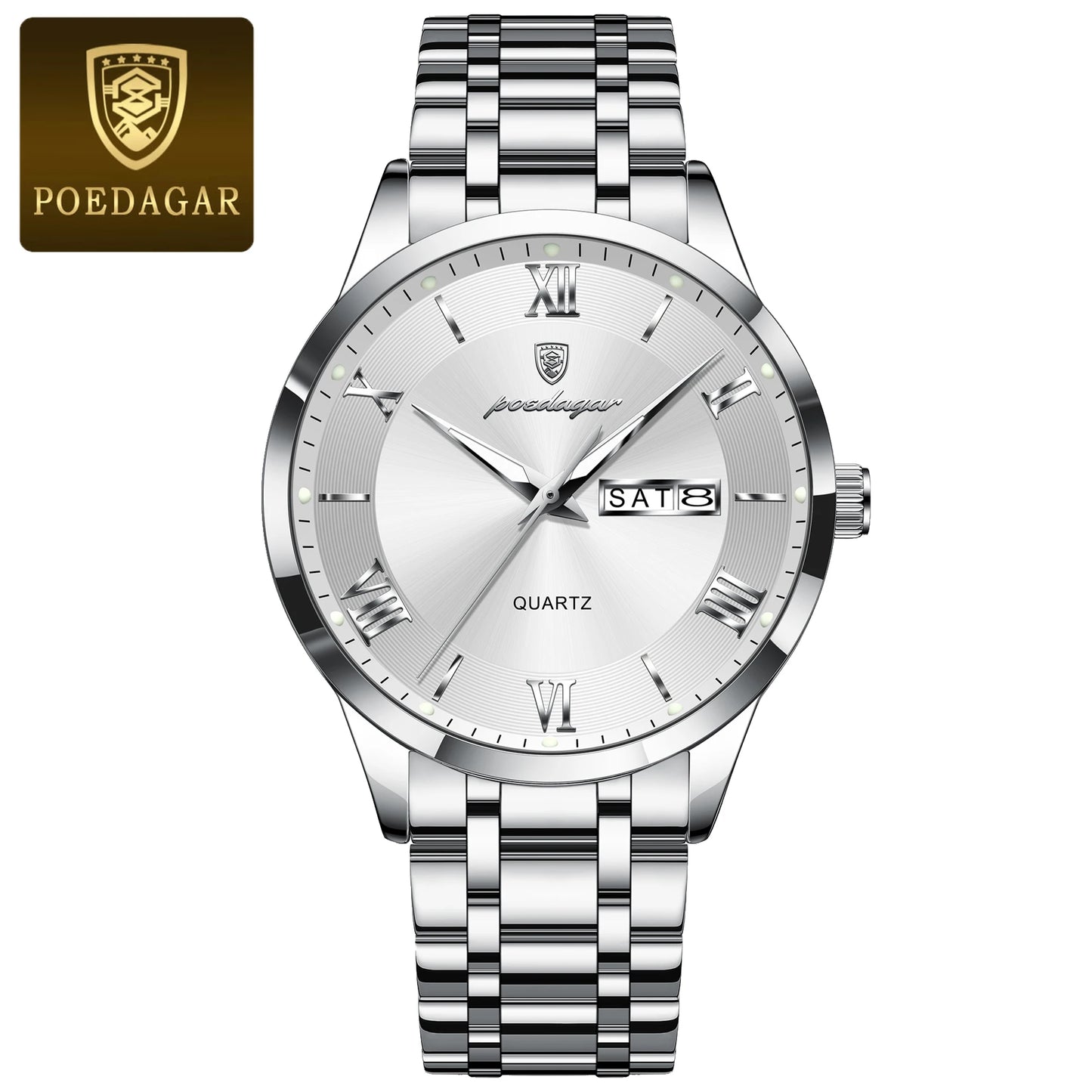 ⌚ POEDAGAR Men's Executive Watch – Precision Meets Power Dressing
