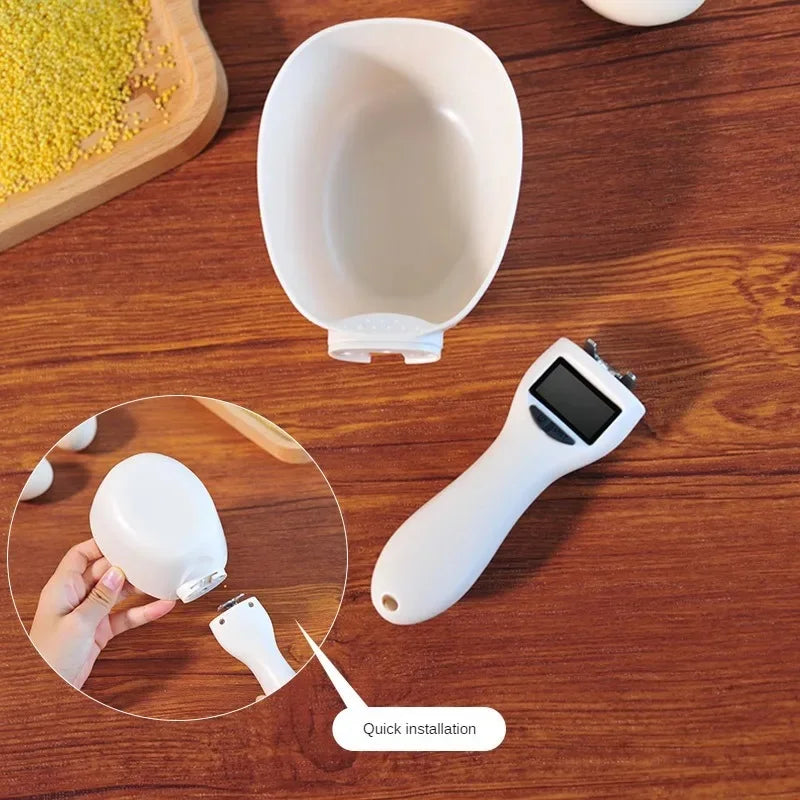 ⚖️🐾 Digital Pet Food Scoop – Accurate Measuring with LED!