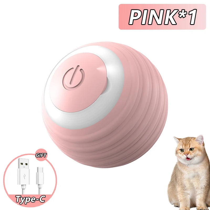 "Magic Cat Ball – Auto-Rolling, Engaging & Fun Indoor Toy! 🎾😻"