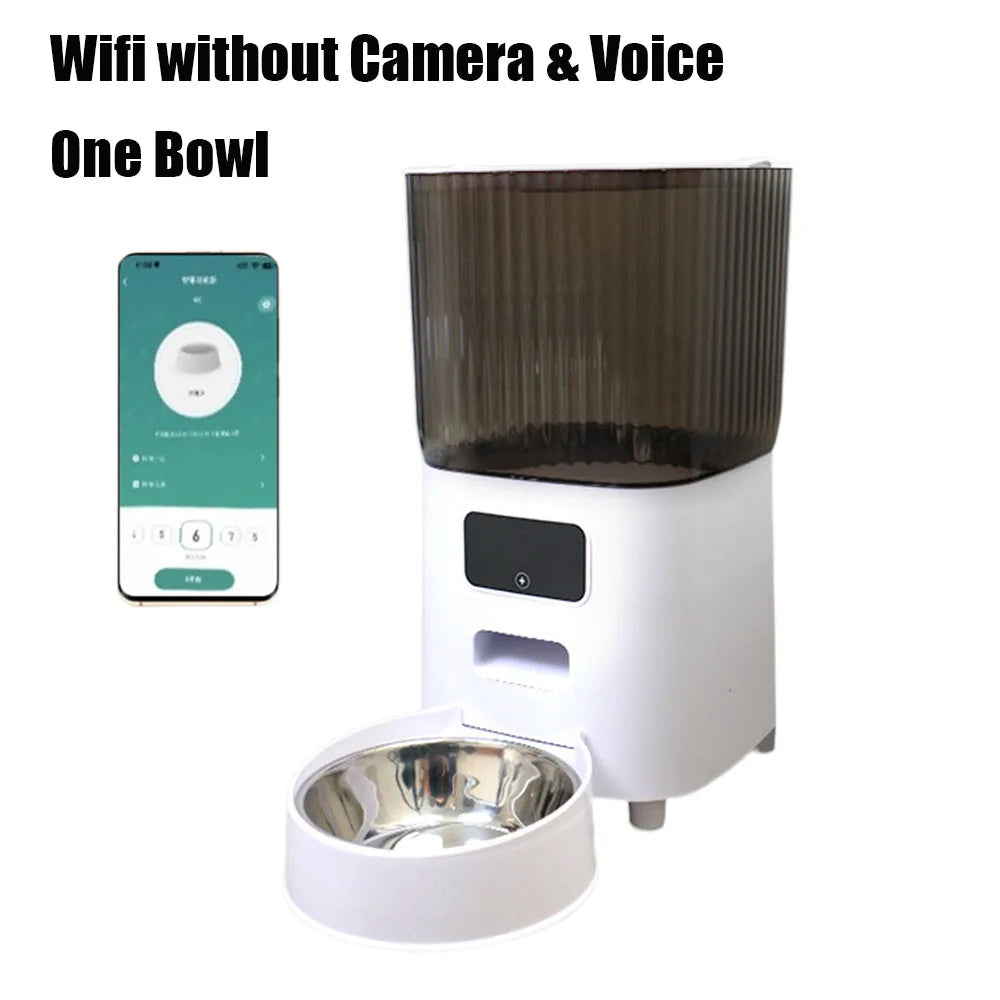 🤖 5L Smart Cat Feeder with Camera – Never Miss Mealtime Again!