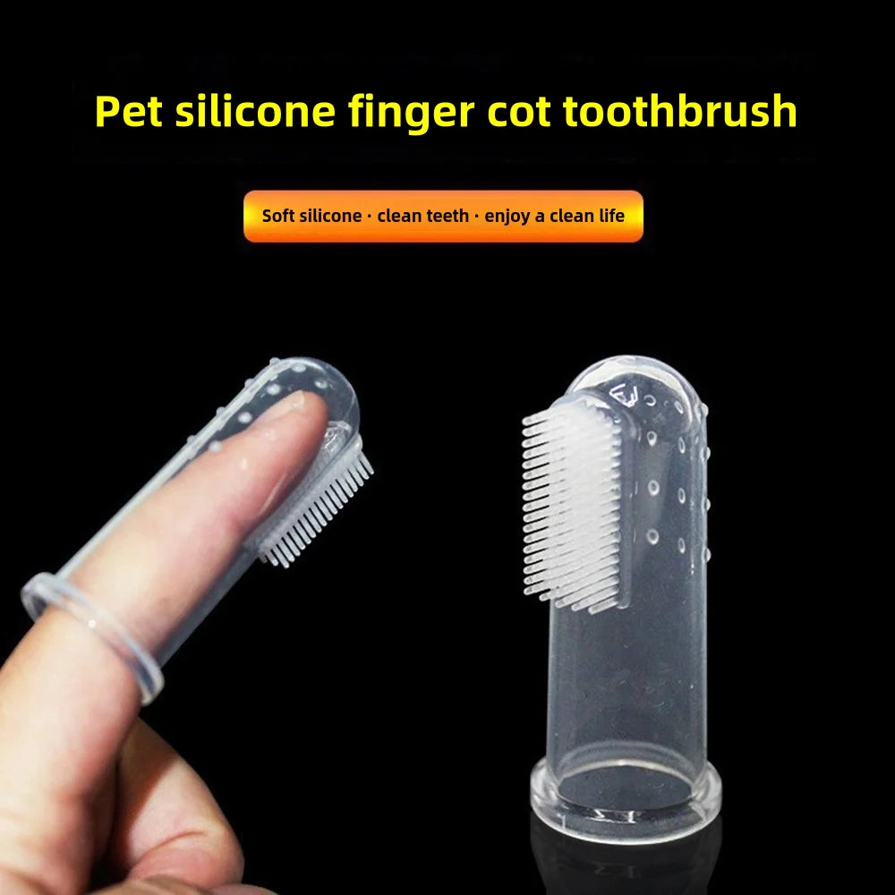 ποΈπΎ Silicone Finger Toothbrush β Gentle, Effective Oral Care for Cats & Dogs! π¦·πΆπ±β¨