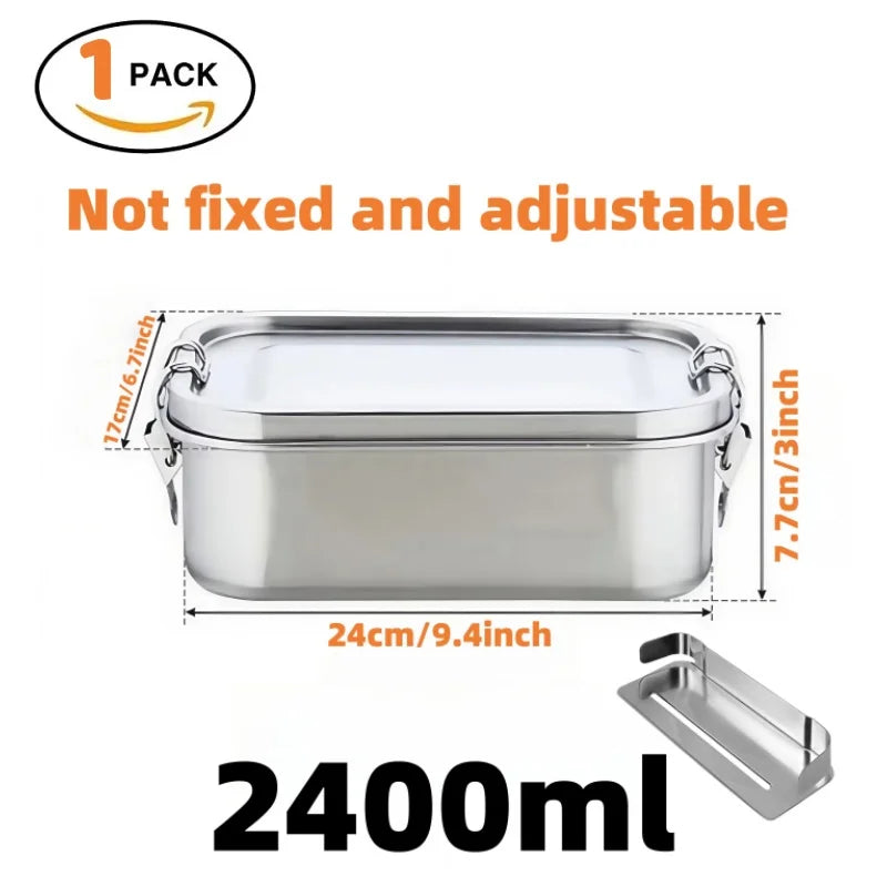 "π₯π± Leak-Proof Stainless Steel Bento Box β Portable, Durable & Dishwasher Safe! ππ΄"