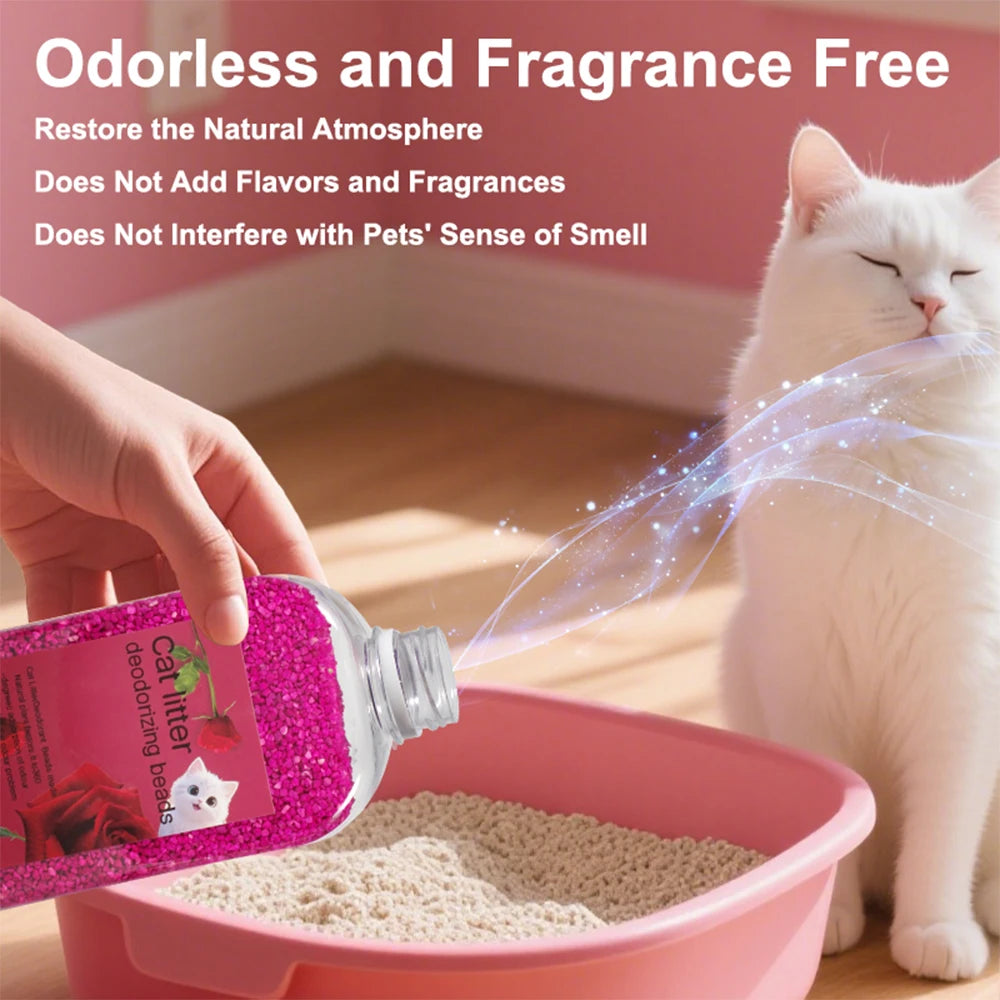 **๐ฟ Cat Litter Deodorizer Beads โ Banish Litter Box Smells in Seconds!
