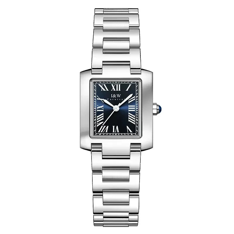 ✨ CARNIVAL Luxury Silver Dress Watch – Elegance That Never Quits