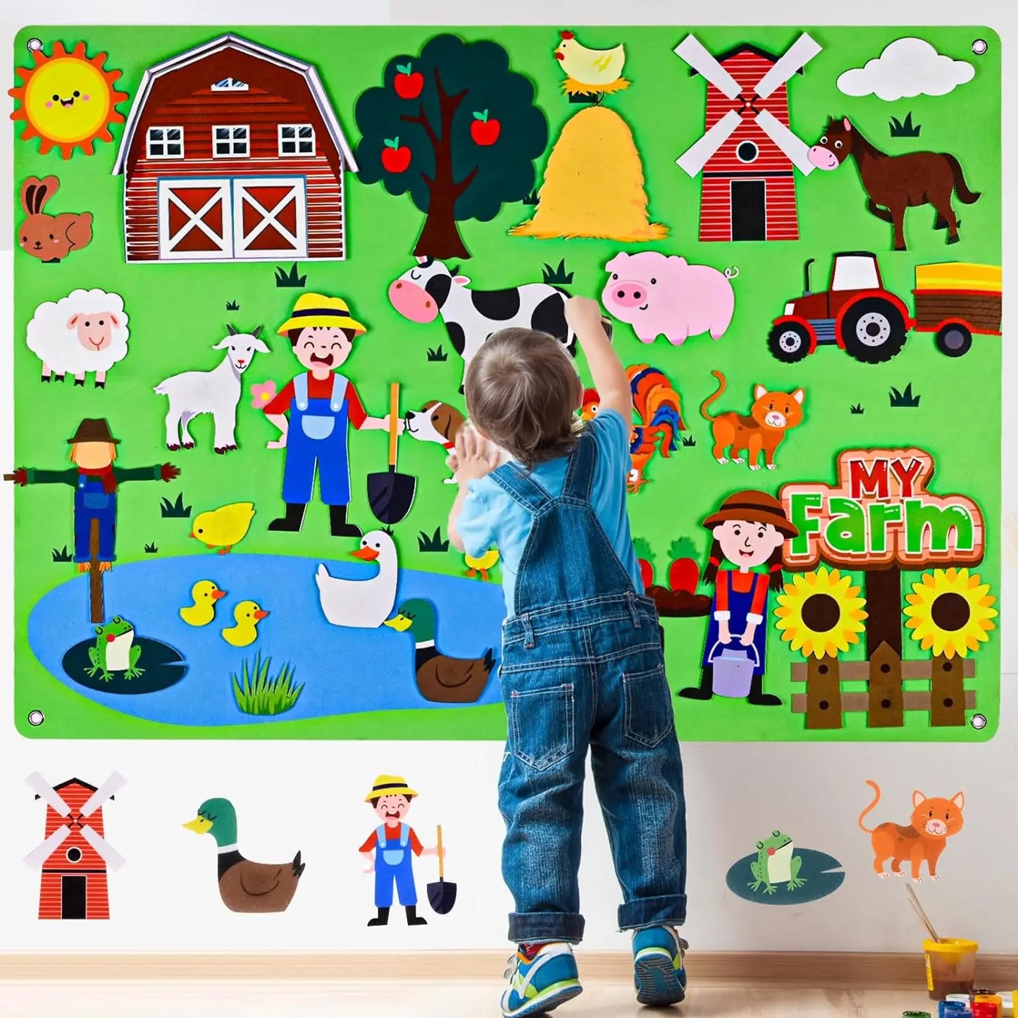 π Farm Animals Felt Storyboard Set β Where Learning Meets Play!