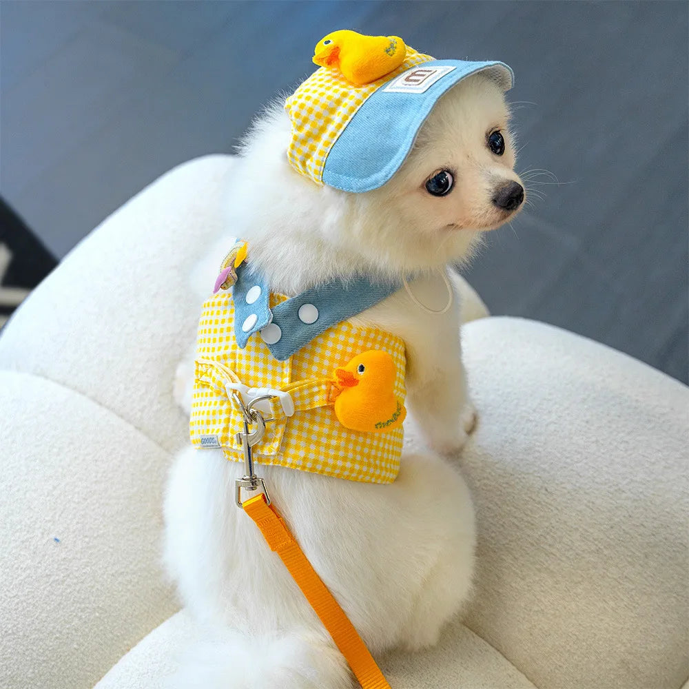 π€β¨ Adorable Duck & Frog Pet Harness Set β Stylish, Comfy & Secure!