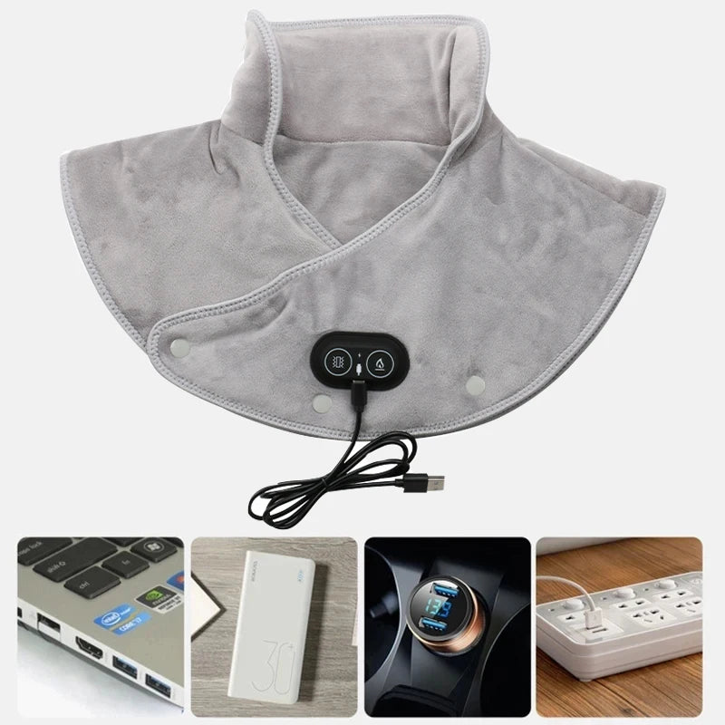 🔥🧣 USB Heated Neck & Shoulder Pad – Warm & Comfortable!