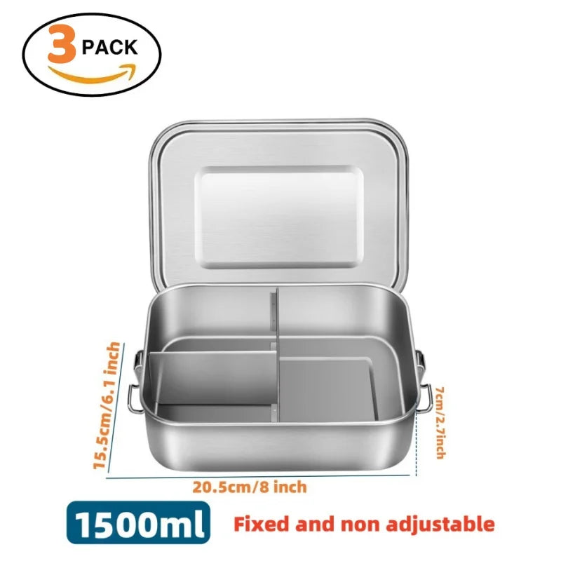 "π₯π± Leak-Proof Stainless Steel Bento Box β Portable, Durable & Dishwasher Safe! ππ΄"