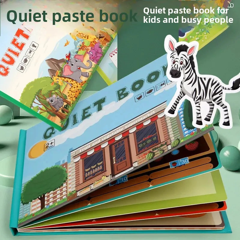 (🎁Last Day 49% OFF)🔥Keep Your Kids Away From Electronics - Early Education Enlightenment Quiet Sticker Toy
