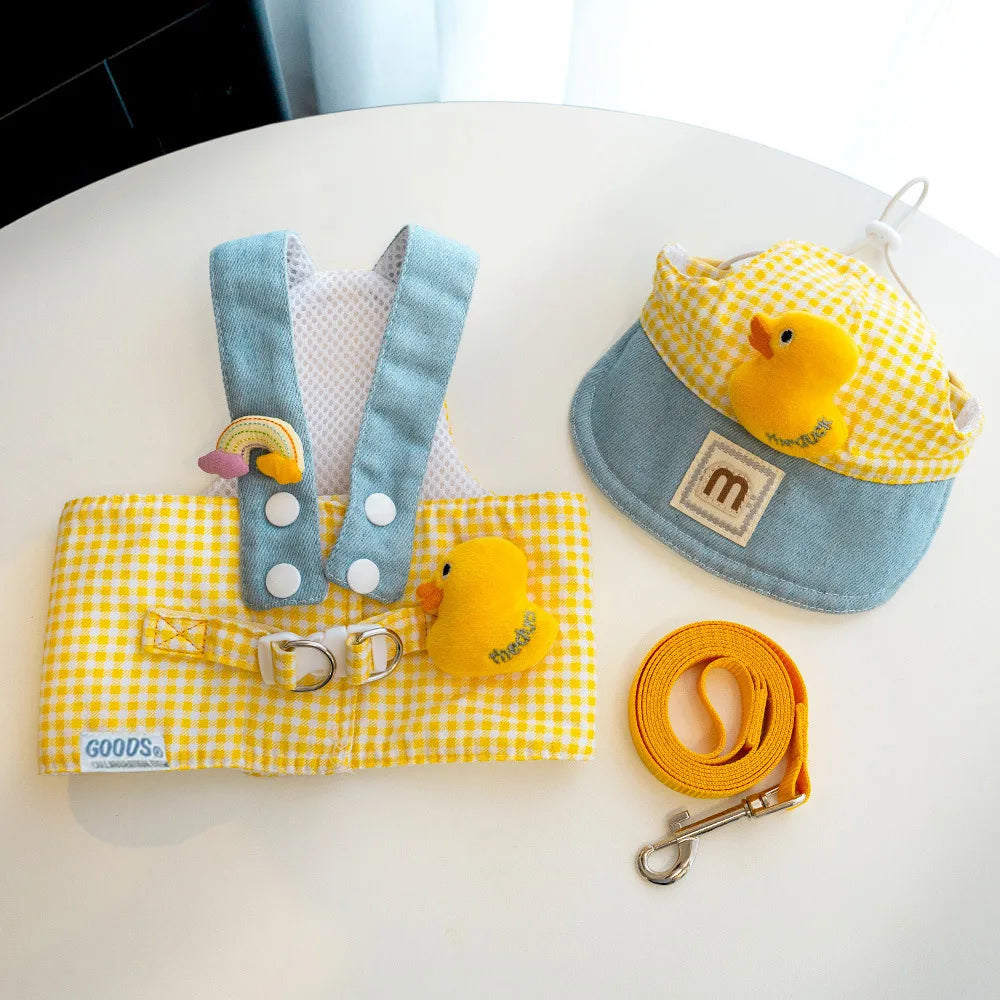 π€β¨ Adorable Duck & Frog Pet Harness Set β Stylish, Comfy & Secure!