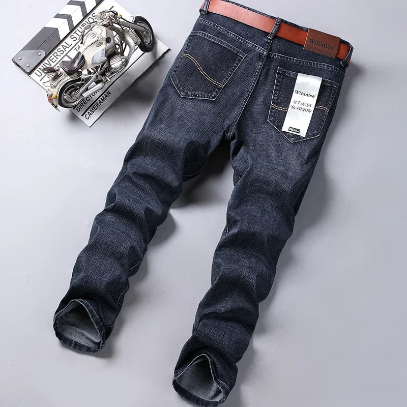 π 2025 Classic Men's Jeans β Stretch Denim for All Seasons π΅β« Casual & Workwear ππ§ββοΈ