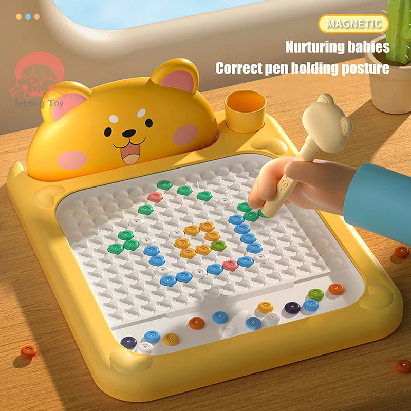 **🎨 Magnetic Pen & Bead Drawing Set – Spark Creativity & Learning!
