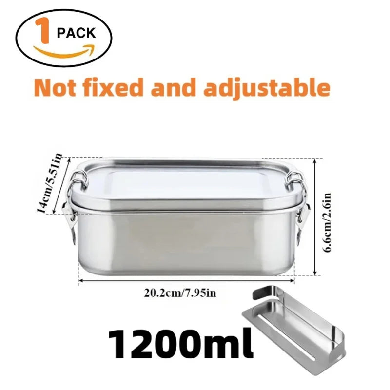 "π₯π± Leak-Proof Stainless Steel Bento Box β Portable, Durable & Dishwasher Safe! ππ΄"