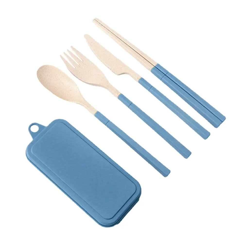 🌿 Eco-Friendly Lunch Box – Portable & Sectioned Wheat Straw Design! 🍱♻️