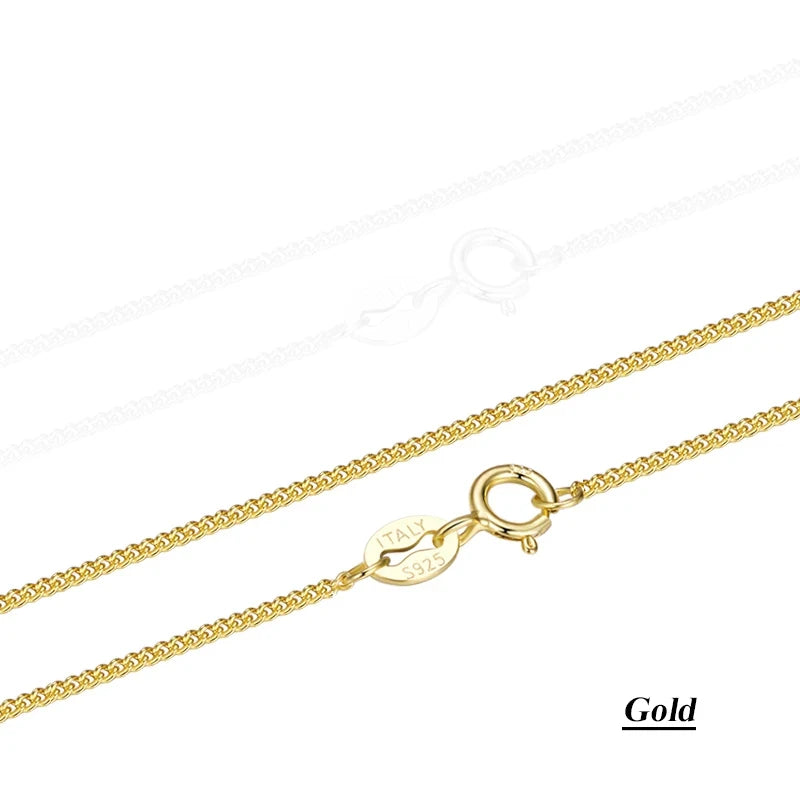✨ Ultra-Thin Gold Chain Necklace – 925 Sterling Silver, Dainty & Durable! ✨