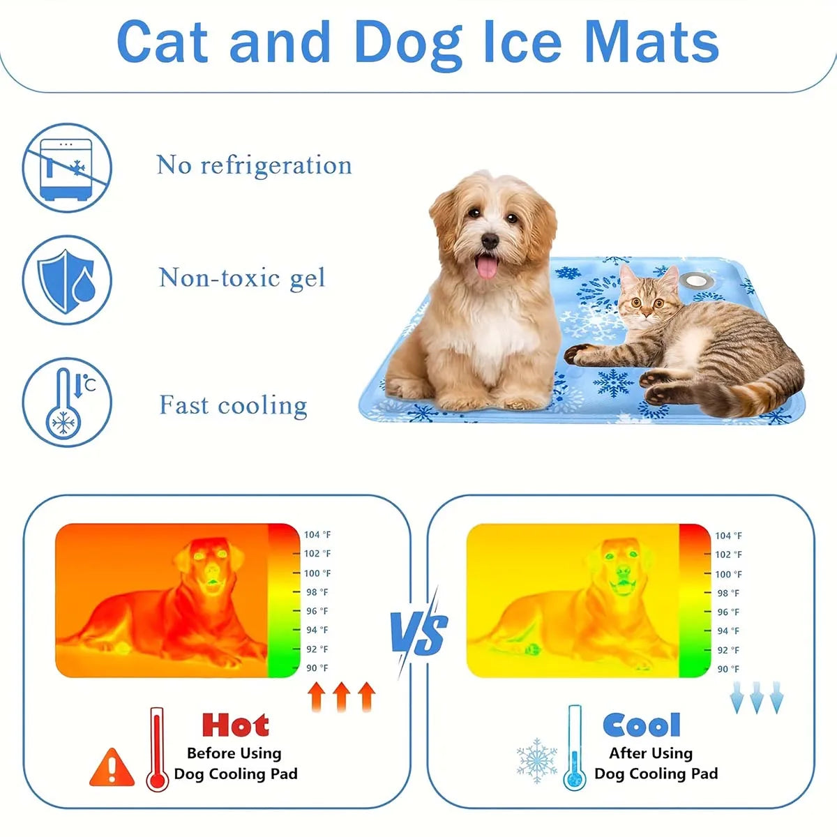 ❄️🐶 Pet Cooling Pad – Stay Cool & Comfy!