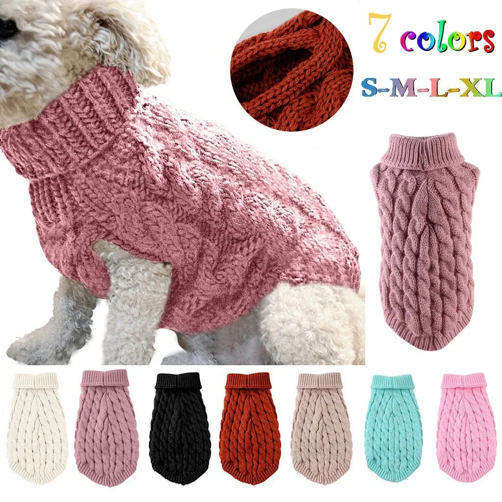 ❄️ Cozy Turtleneck Pet Sweater – Winter-Ready Style & Warmth!