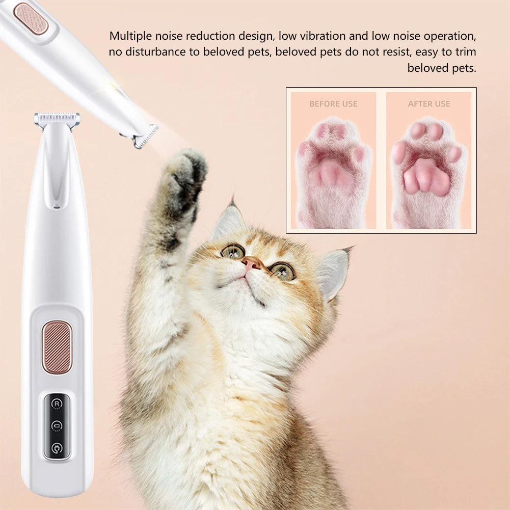 ๐ก๐พ Paw Trimmer with LED โ Rechargeable & Cordless!