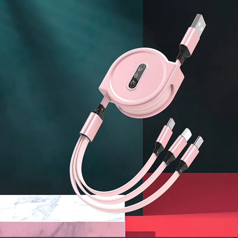 3-in-1 Retractable Fast Charging Cable ⚡️ (iPhone | Micro USB | Type-C)