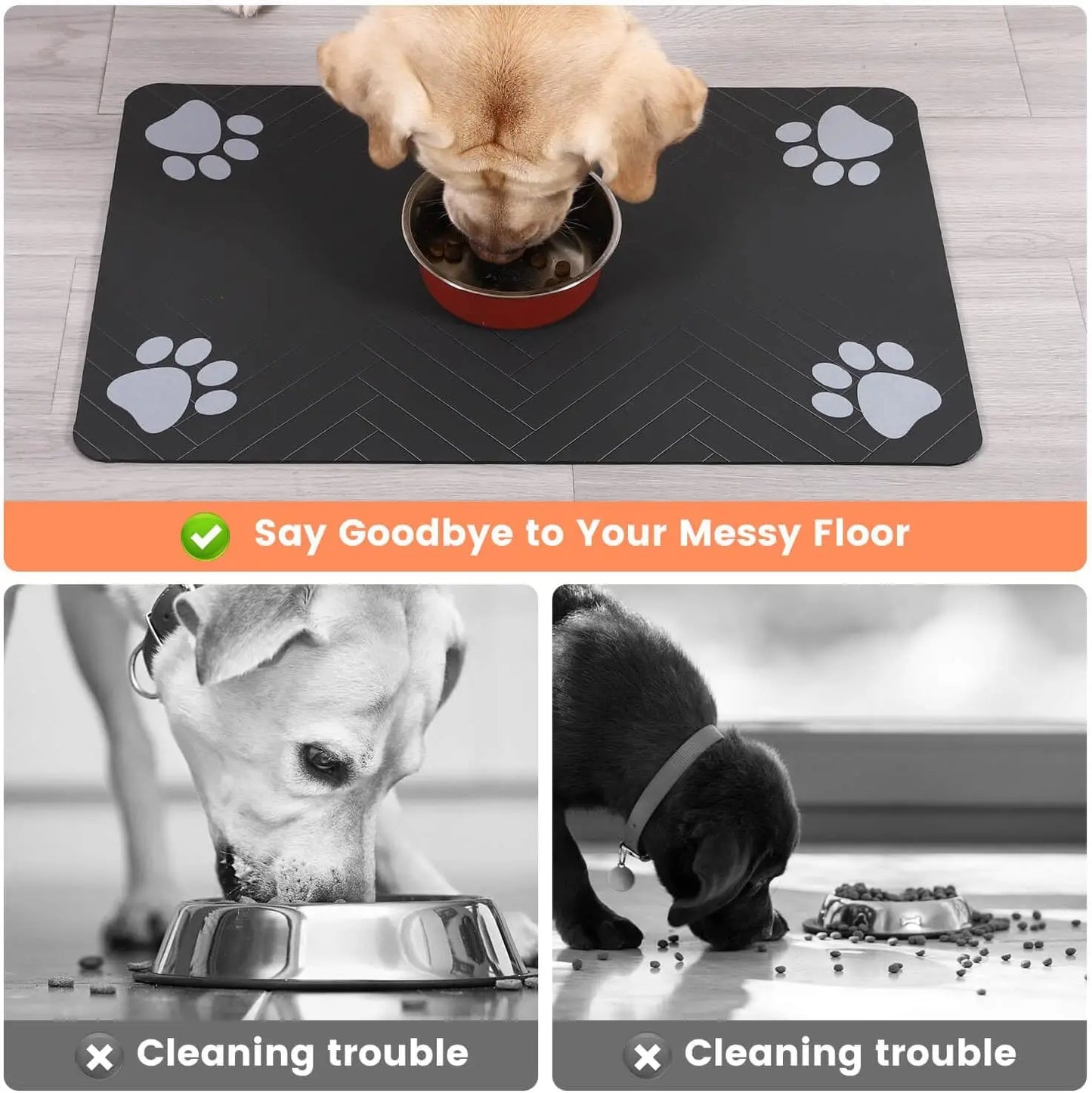πΎπ§ Waterproof Absorbent Pet Feeding Mat β Quick Dry!