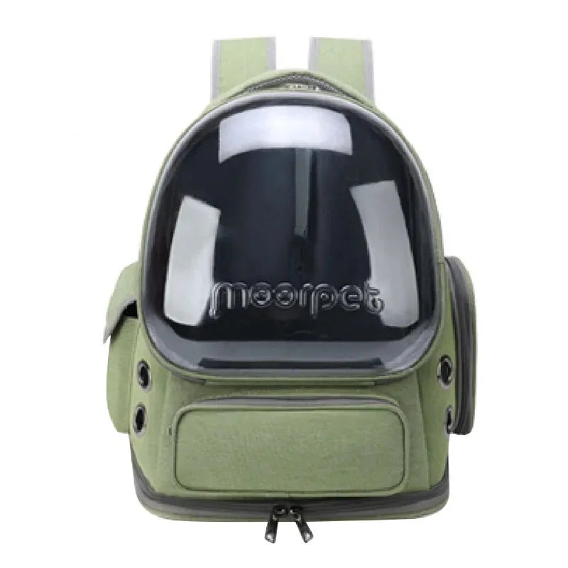 "ππΎ Stylish & Comfy β Transparent Pet Travel Backpack! π±πΆβ¨"