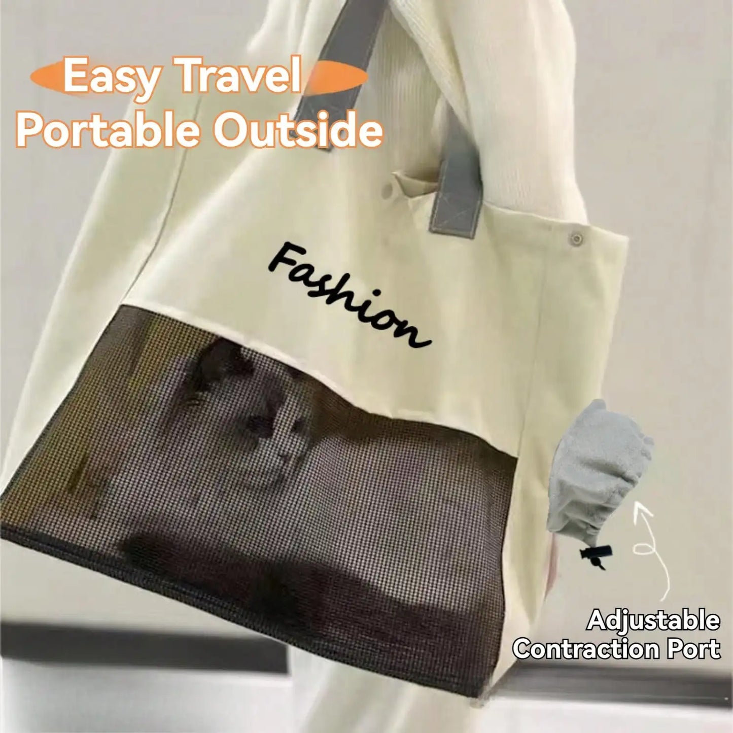 "ππ± Soft & Foldable Pet Carrier β Breathable, Comfy & Travel-Ready! πΆβοΈπΎ"