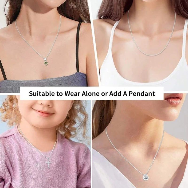 ✨ Ultra-Thin Gold Chain Necklace – 925 Sterling Silver, Dainty & Durable! ✨