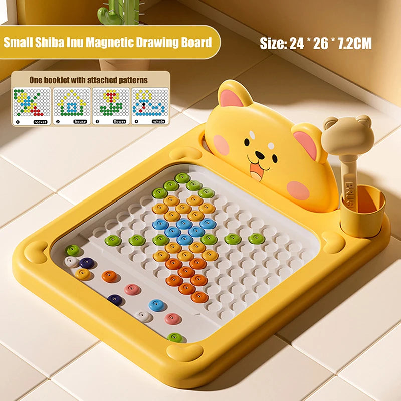 **🎨 Magnetic Pen & Bead Drawing Set – Spark Creativity & Learning!