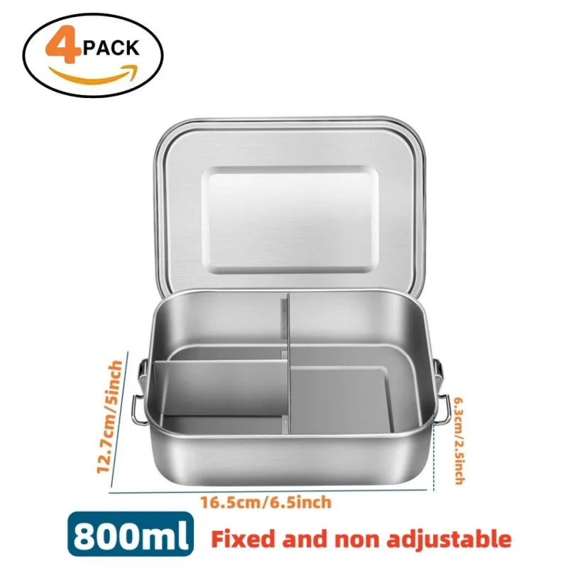 "π₯π± Leak-Proof Stainless Steel Bento Box β Portable, Durable & Dishwasher Safe! ππ΄"