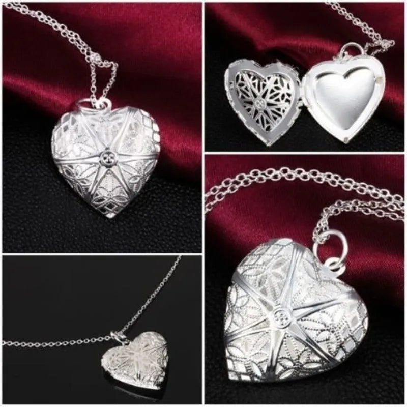 π Heart Photo Locket Necklace β Sweet Love Chain for Women π«π· Gift-Ready Charm