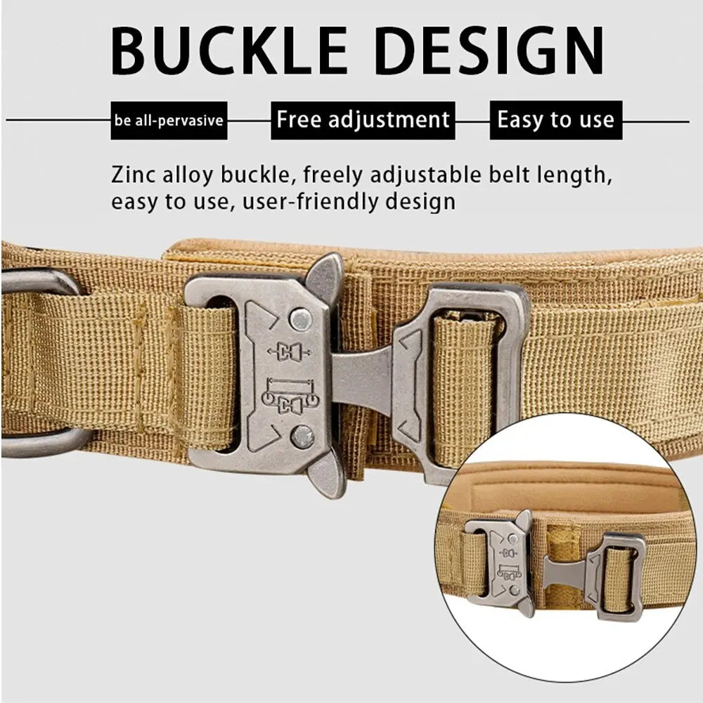 ππ‘οΈ Tactical Dog Collar β Durable Nylon with Metal Buckle!