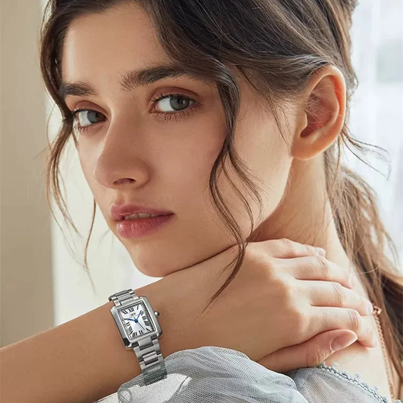 ✨ CARNIVAL Luxury Silver Dress Watch – Elegance That Never Quits
