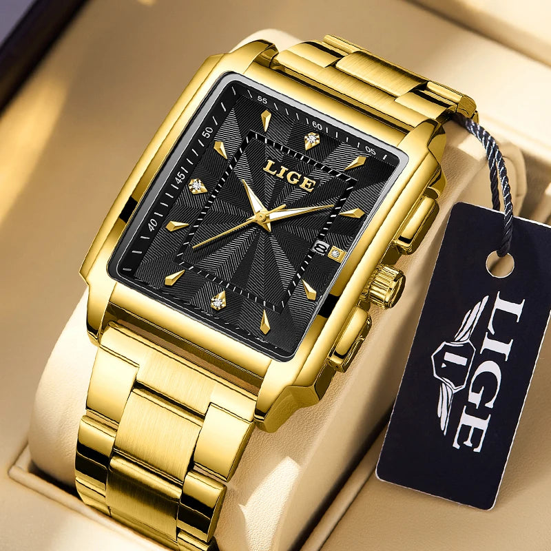 ⌚ LIGE Luxury Men's Watch – Precision Meets Bold Style