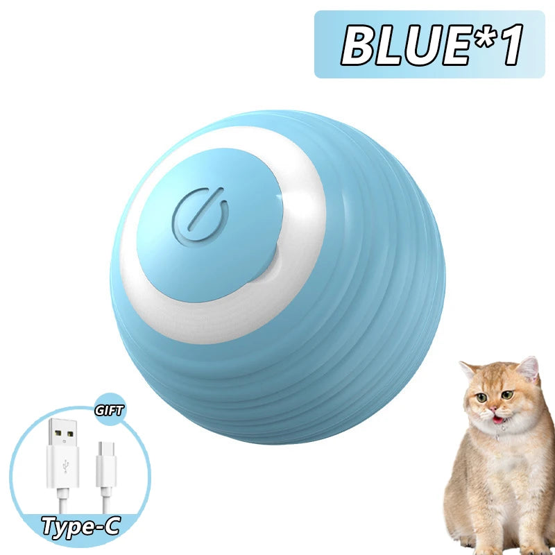 "Magic Cat Ball – Auto-Rolling, Engaging & Fun Indoor Toy! 🎾😻"