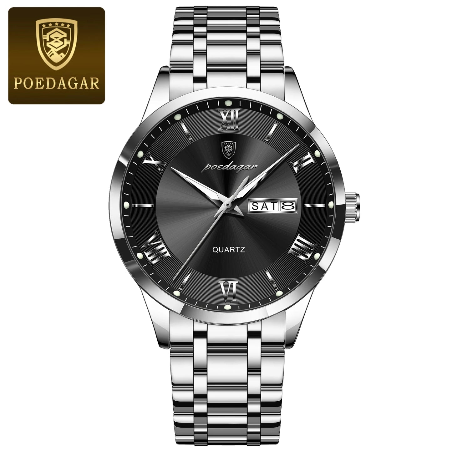 ⌚ POEDAGAR Men's Executive Watch – Precision Meets Power Dressing