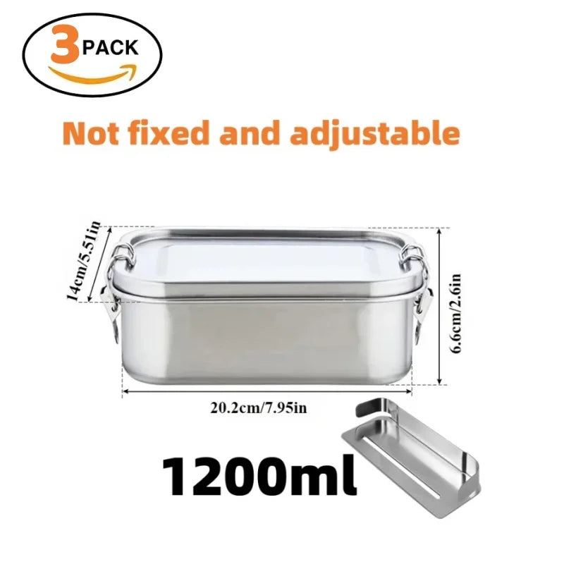 "π₯π± Leak-Proof Stainless Steel Bento Box β Portable, Durable & Dishwasher Safe! ππ΄"