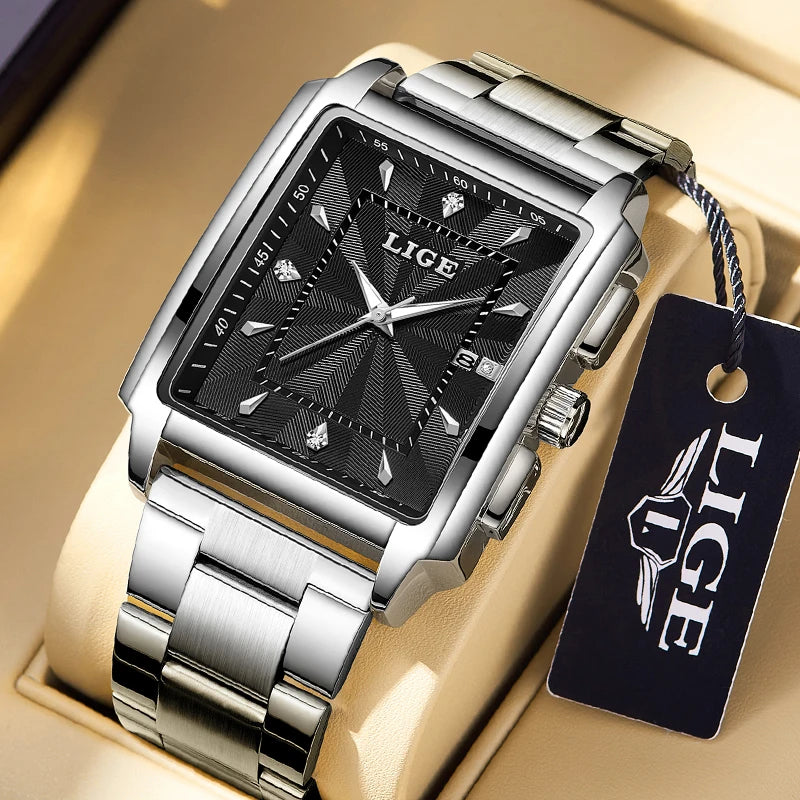 ⌚ LIGE Luxury Men's Watch – Precision Meets Bold Style