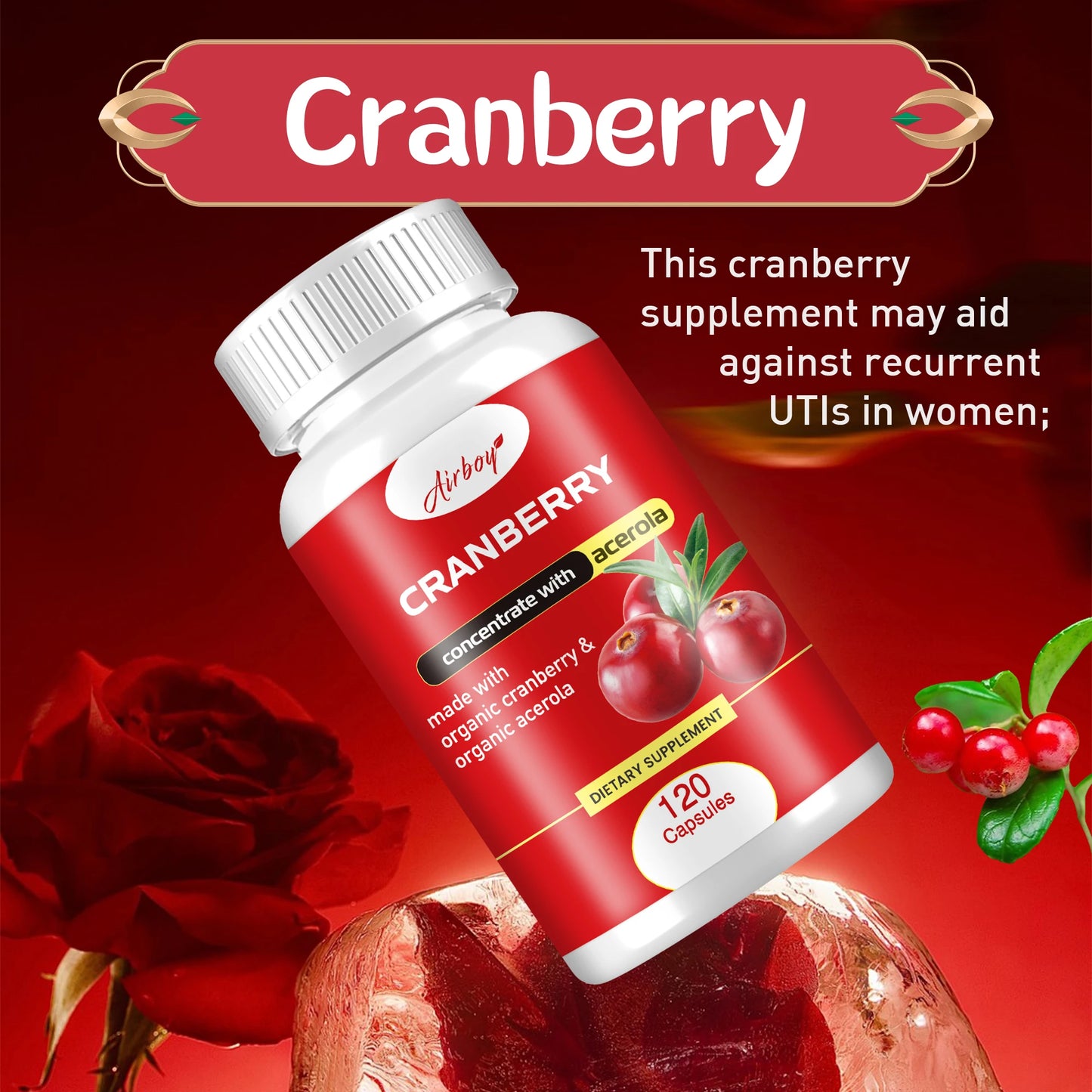 ππ Cranberry Capsules β Support Urinary & Bladder Health!