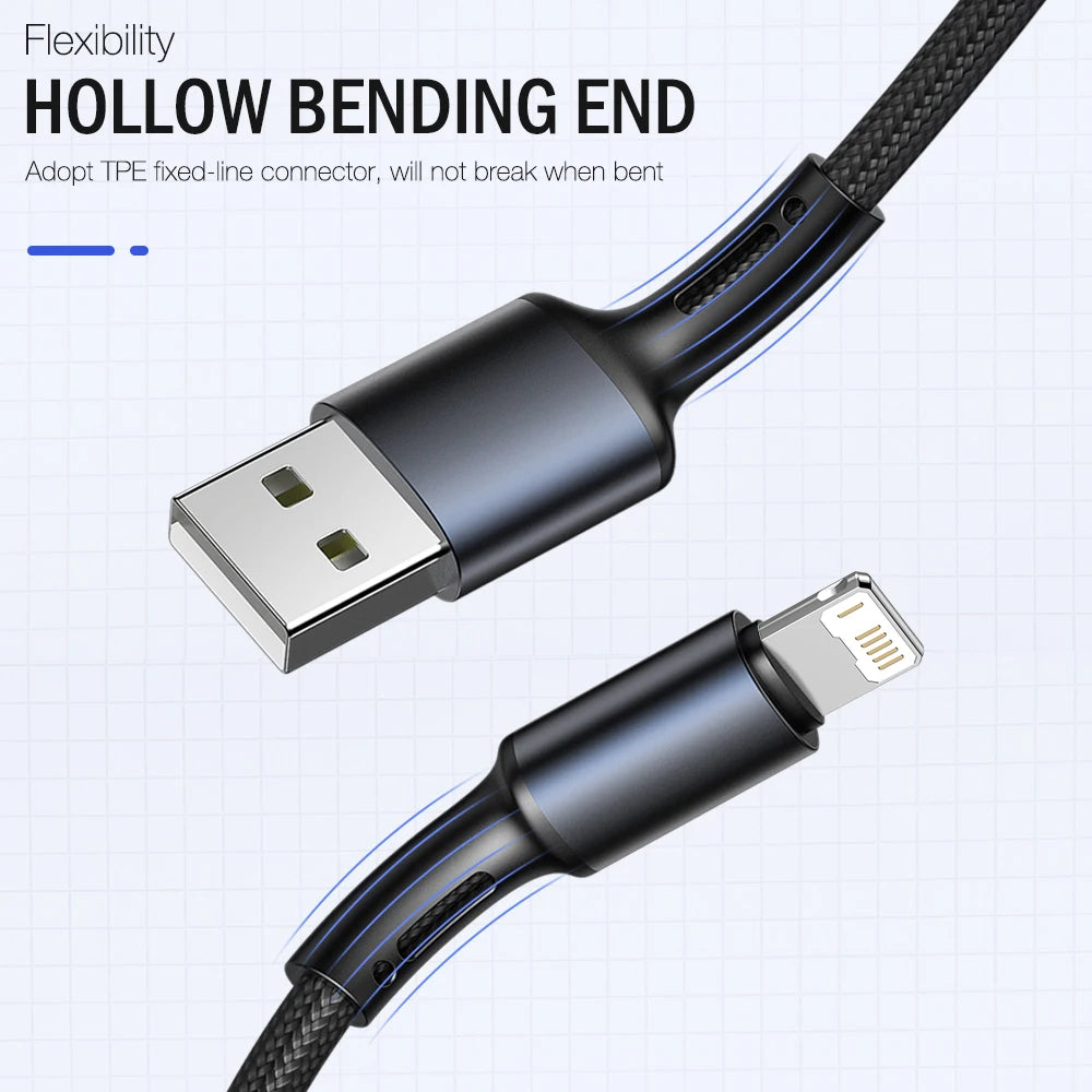 ⚡ Lightning Fast Charging Cable – 3X Durability, Zero Wait!