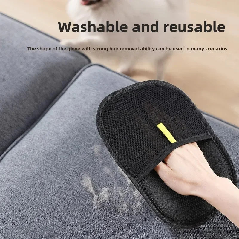 Cat Hair Cleaner Pet Gloves Household Hair Remover Cat Dog Hair Remover Brush Remover Hair Sticking Device Home Hair Scraper