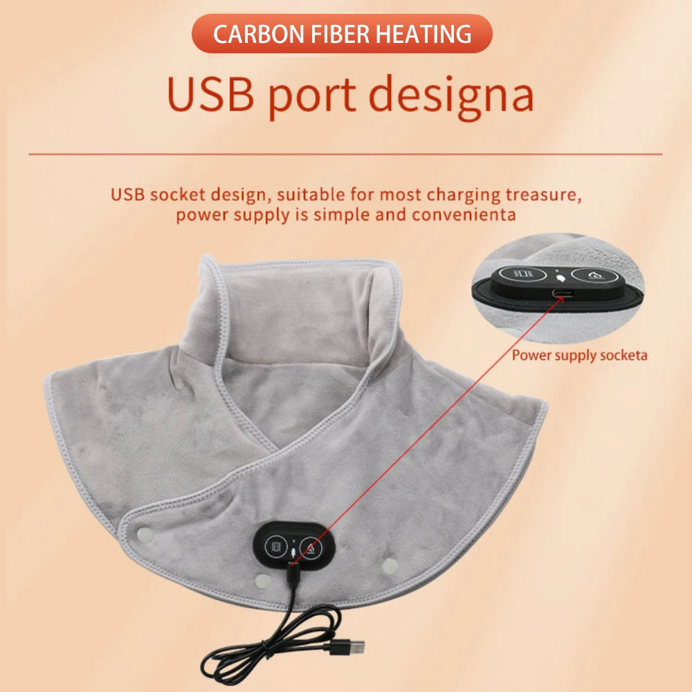 🔥🧣 USB Heated Neck & Shoulder Pad – Warm & Comfortable!