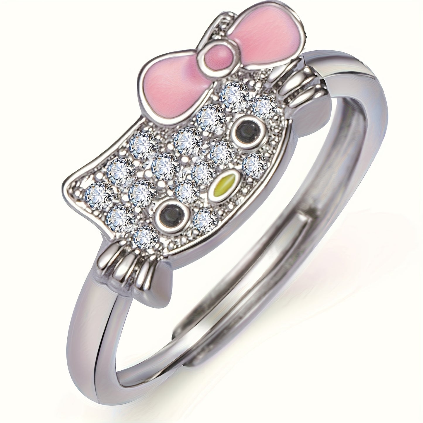 🎀 3pcs Hello Kitty Jewelry Set 💖 | Cute Necklace, Earrings & Ring – Perfect Gift for 🎁 New Year, Valentine’s & Birthdays!