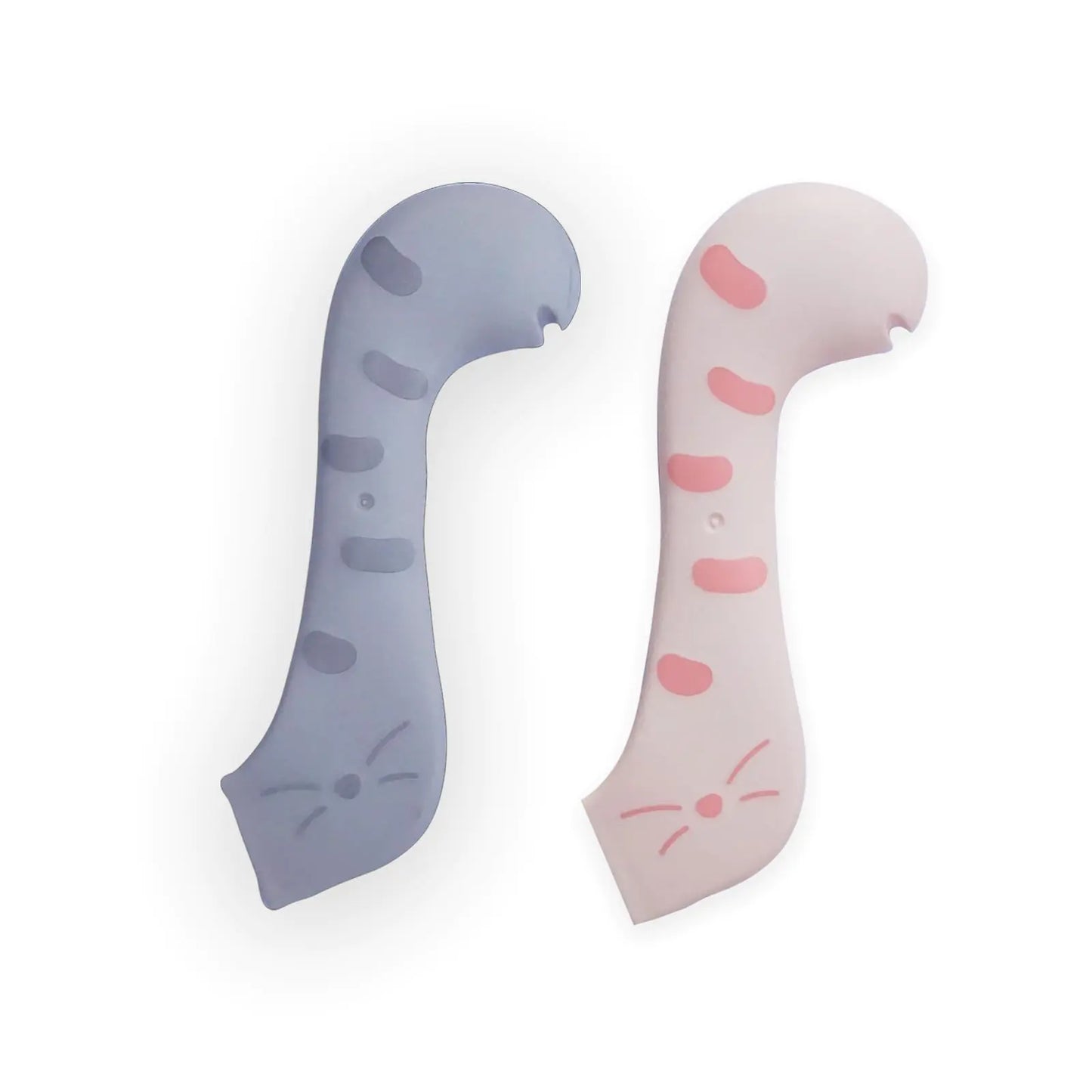 🥫🐱 Silicone Can Lids + Scoops – Easy Serving for Cat & Dog Food (Pink & Grey)