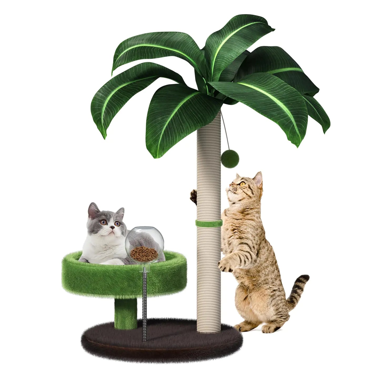 🐱🌳 Cat Tree with Bed – Sisal Scratcher & Cozy Rest Spot!
