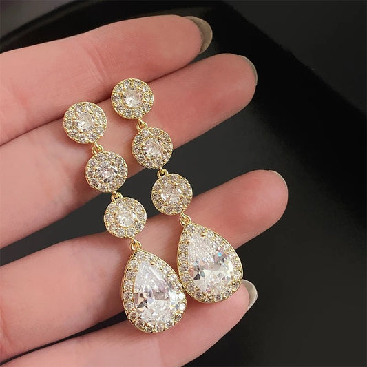 💎 ZAKOL Luxury Bridal Earrings – Timeless Drops of Elegance!