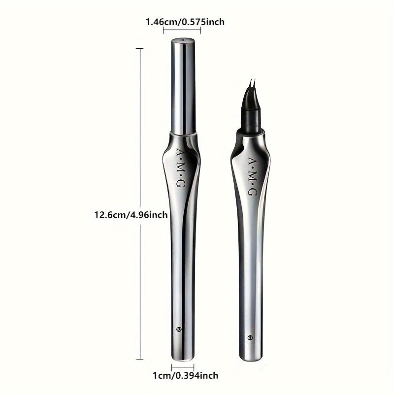 ✨ AMG Ultra-Fine Dual-Tip Eyebrow Pencil | 0.0mm Precision, Waterproof, Long-Lasting, Smudge-Proof for Perfect Natural Brows 💖