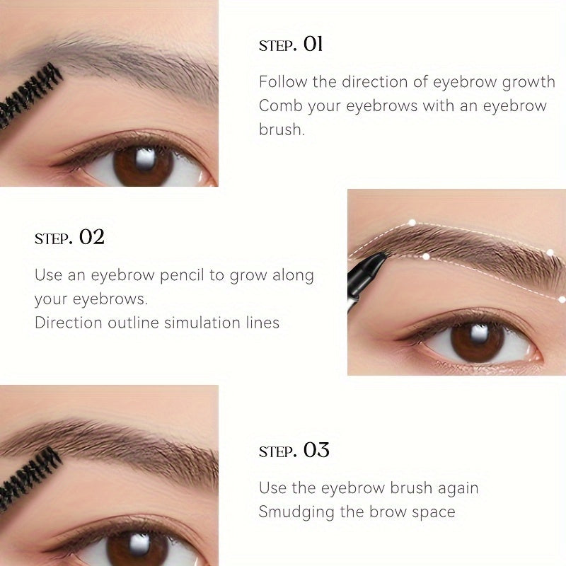 ✨ AMG Ultra-Fine Dual-Tip Eyebrow Pencil | 0.0mm Precision, Waterproof, Long-Lasting, Smudge-Proof for Perfect Natural Brows 💖