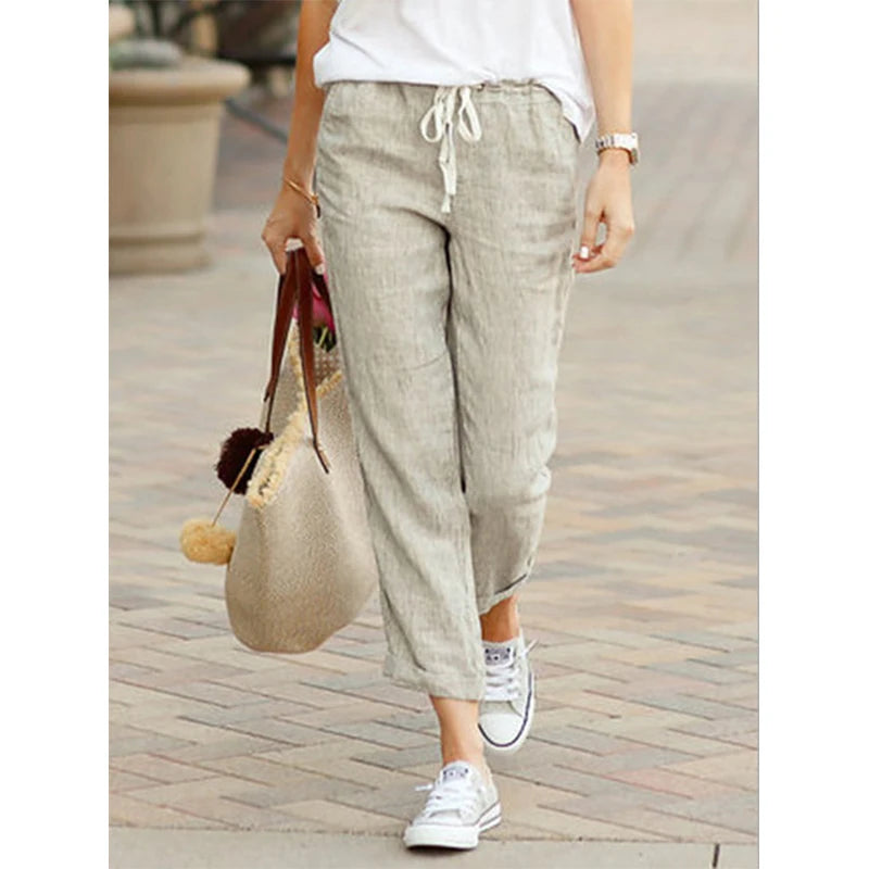 ☀️ Casual Spring/Summer Pants – Breathable & Stylish Fit for Women